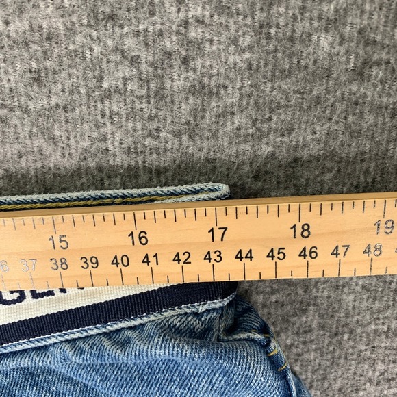 Vintage Tommy Hilfiger Jeans Men 34x30 Baggy Wide Leg Y2K Spellout Hip Hop - Picture 6 of 15